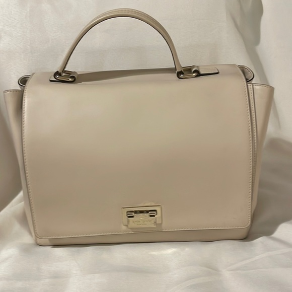 Kate Spade Laurel Magnolia Park Cream Satchel Crossbody Detachable Strap - Picture 4 of 16